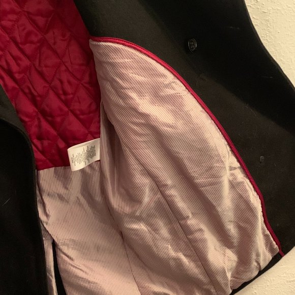 Banana Republic Men's Black Wool Peacoat (S) - Picture 5 of 7